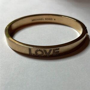 Michael Kors LOVE rose gold bracelet